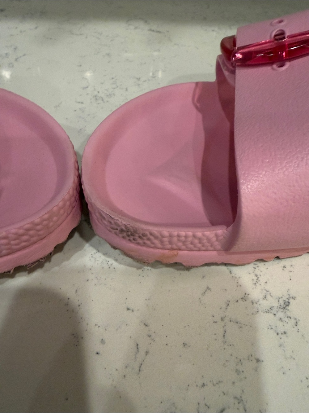 Birkenstick Barbie Pink Double-Strap Slide Sandals Classic Style Size 41 - Picture 6 of 11